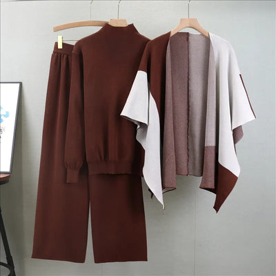 Ava™ - Eleganter dreiteiliger Strick-Overall