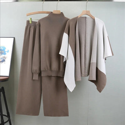 Ava™ - Eleganter dreiteiliger Strick-Overall