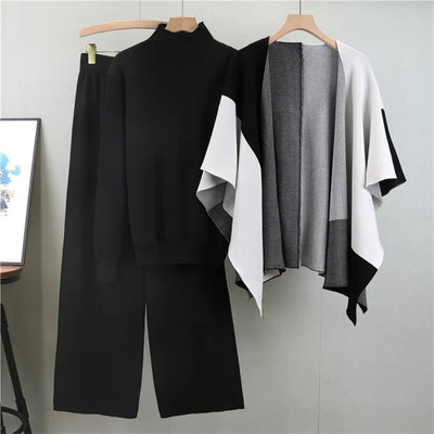 Ava™ - Eleganter dreiteiliger Strick-Overall