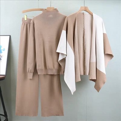 Ava™ - Eleganter dreiteiliger Strick-Overall